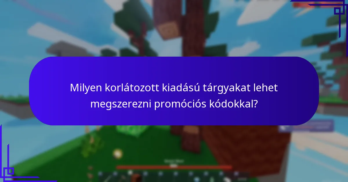 Milyen ritka gyűjthetők érhetők el a Roblox promóciós kódok révén?